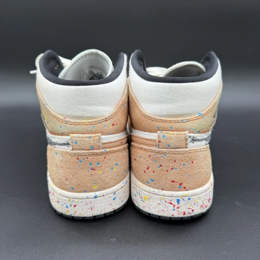Size 9.5 - Air Jordan 1 SE Mid Brushstroke Paint Splatter
